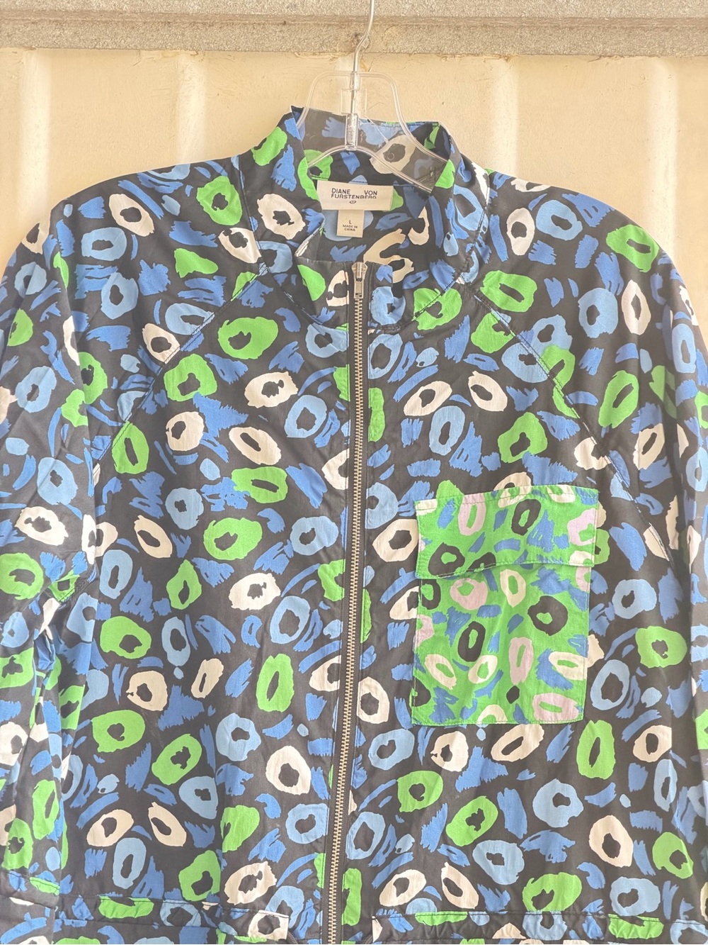 Diane von Furstenberg x Target Nylon Jazz Dot Jumpsuit sz L - Picture 4 of 4